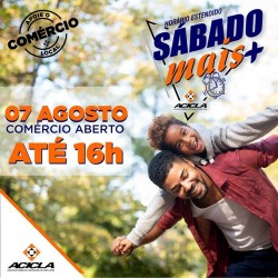 Campanha “Sábado Mais +” acontece no dia 07 de agosto